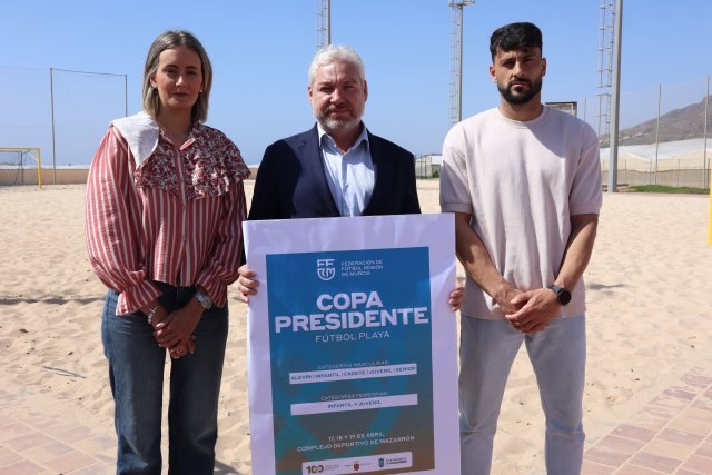 Mazarrón, epicentro del fútbol playa con la celebración de la Copa Presidente los días 17, 18 y 19 de abril