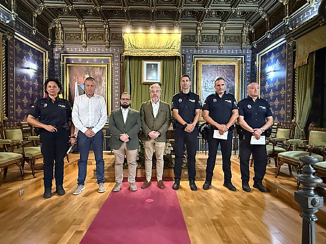 Mazarrón refuerza su Policía Local con la incorporación de tres nuevos agentes