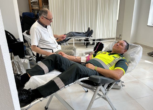 La Guardia Civil colabora altruistamente en la campaña de donación de sangre