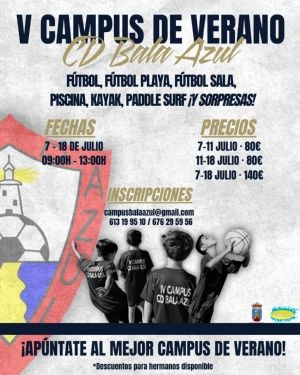 Vuelve la 5º edición del Campus de Verano Bala Azul, del 7 al 18 de junio