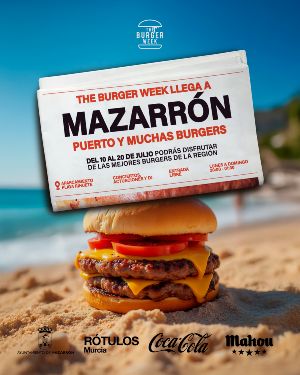 Mazarrón acoge del 10 al 20 de julio “The Burguer Week” en la Playa del Rihuete