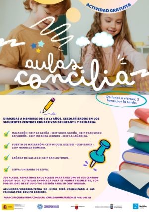 Mazarrón amplía su oferta para la conciliación familiar con nuevas Aulas Matinal y Aula Concilia