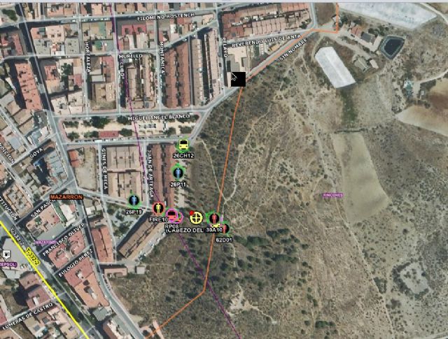 Conato de incendio forestal en el Cabezo de Santa Catalina de Mazarrón