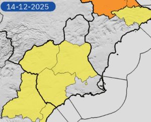La AEMET emite INFORME de Fenómenos Meteorológicos Adversos para este domingo 14 de diciembre de 2025