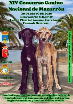 Puerto de Mazarrón acogerá el XIV Concurso Canino Nacional el próximo 30 de mayo