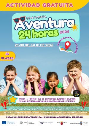 El Ayuntamiento de Mazarrón organiza una nueva edición de la Convivencia 'Aventura 24 Horas' para escolares de Primaria
