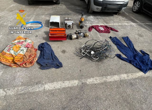 La Guardia Civil esclarece una veintena de delitos contra el patrimonio en Murcia y Almería