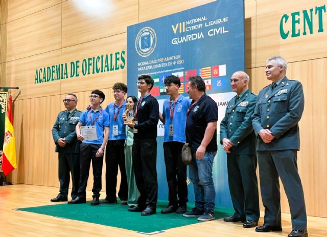 El equipo del colegio San Vicente de Paúl de Cartagena, ganador nacional de la Ciberliga de la Guardia Civil