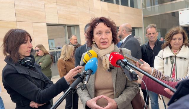 Podemos y una decena de partidos y colectivos sociales exigen al Gobierno regional cambiar 'inmediatamente' la fachada inflamable del hospital Santa Lucía