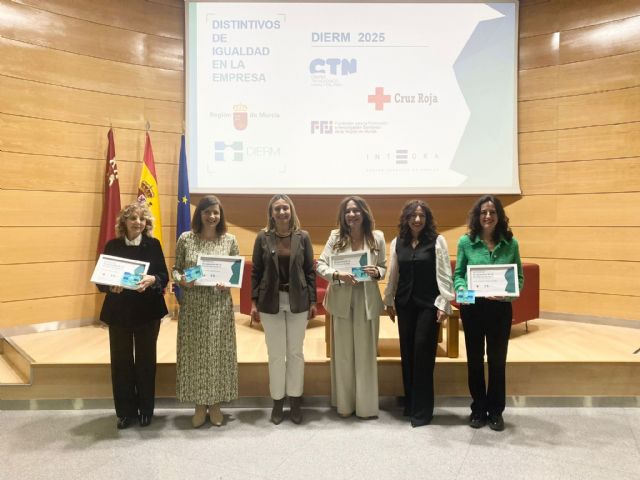 34 empresas cuentan con el Distintivo de Igualdad de la Región de Murcia