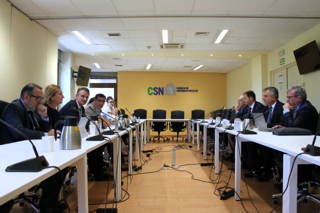 El Gobierno regional y el Consejo de Seguridad Nuclear refuerzan la coordinación en materia de seguridad radiológica